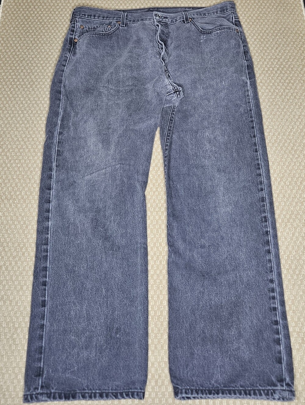 2005 Levi's 501 faded black jeans - color code 0660 - 40 x 32 (measured 38 x 30)
